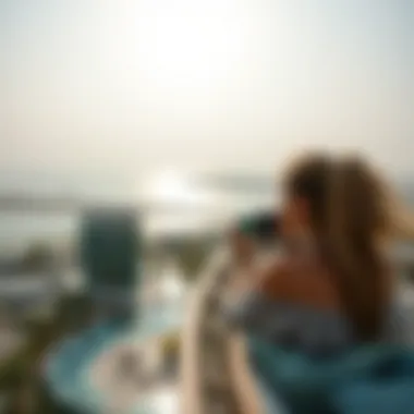 Breathtaking Views from Sadaf Six Panoramic view of the Jumeirah Beach Residence area from Sadaf Six