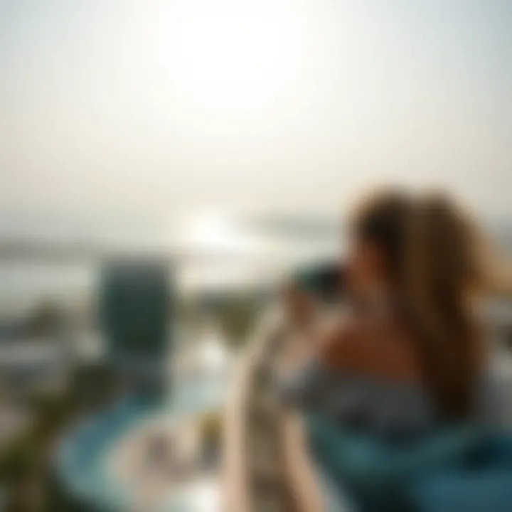 Breathtaking Views from Sadaf Six Panoramic view of the Jumeirah Beach Residence area from Sadaf Six