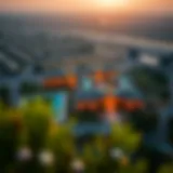 Aerial view of Sobha Hartland 2 showcasing its layout and surroundings