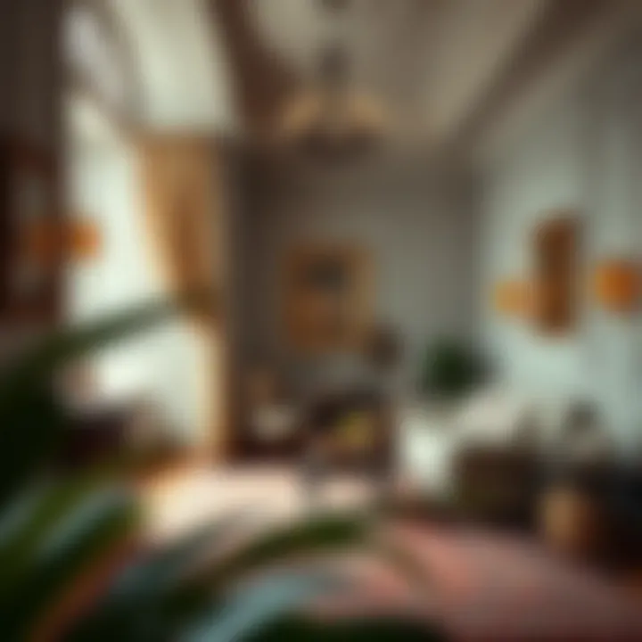 Charming boutique hotel interior