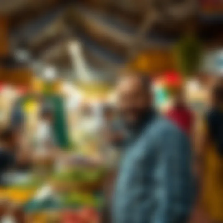 Cultural experience at a local market
