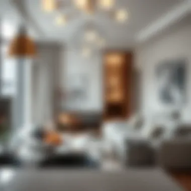 Stylish interior of a studio apartment