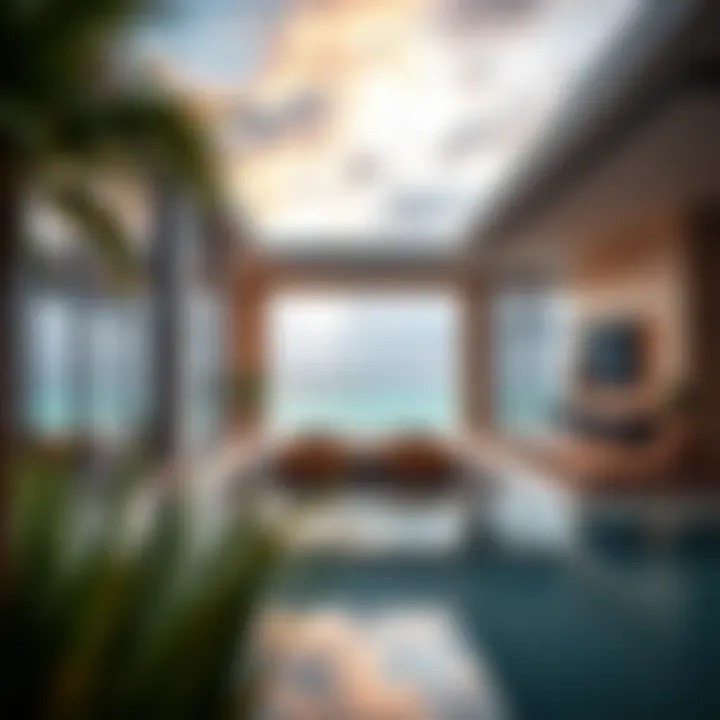 Luxurious beachfront property with panoramic ocean views