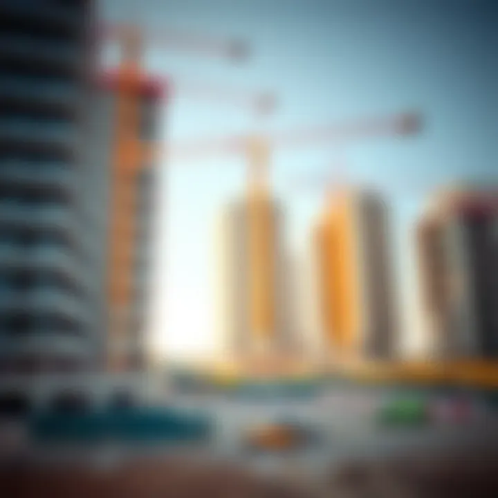 Construction site of a future real estate development in the Gulf