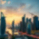 Stunning skyline of a Gulf city showcasing modern architecture