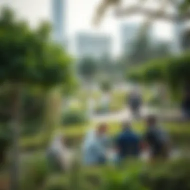 Green Spaces Fostering Community Connections Community gathering in a green space