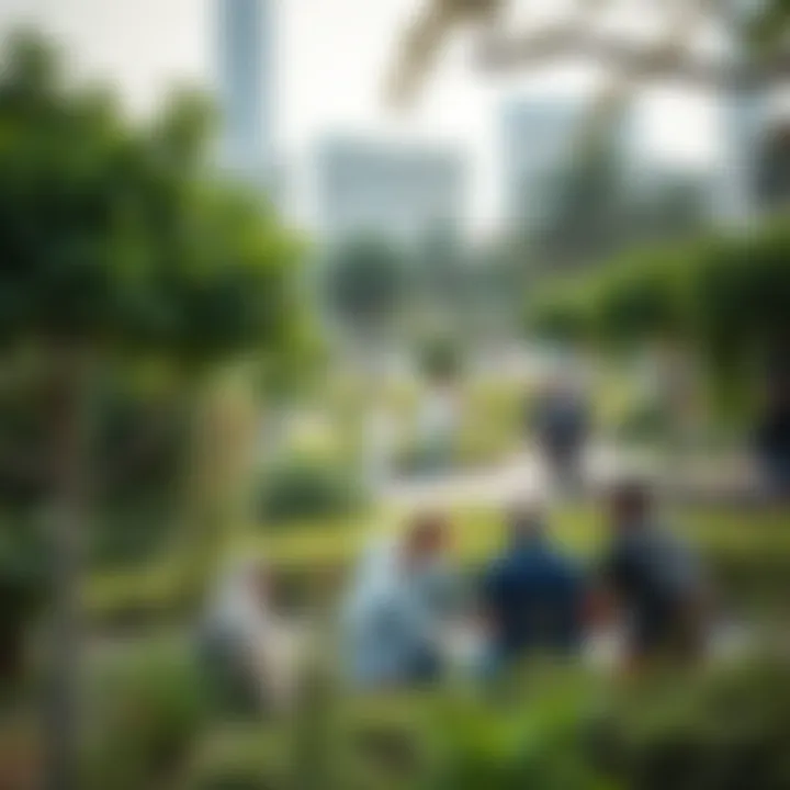 Green Spaces Fostering Community Connections Community gathering in a green space