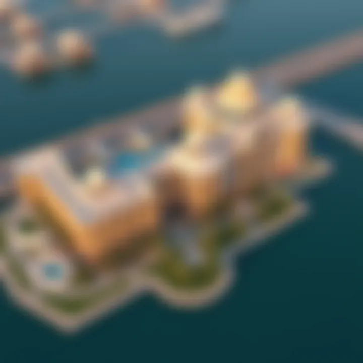 Aerial Perspective of Lagoon Views Aerial view of Damac Lagoon Views showcasing its architectural elegance