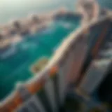 Aerial view showcasing the unique layout of Palm Jumeirah's fronds