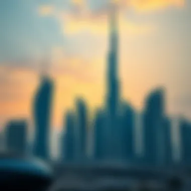 Futuristic Dubai skyline featuring innovative towers