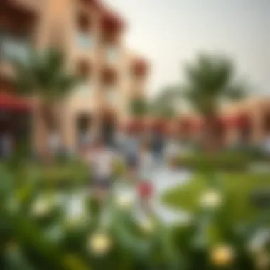 Vibrant community life in Golf View Seven City with recreational areas