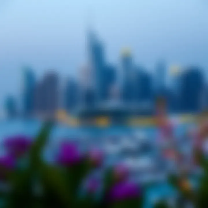 Vibrant Dubai skyline featuring Habtoor Tower Marina