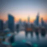 An overview of the Dubai skyline showcasing luxury properties