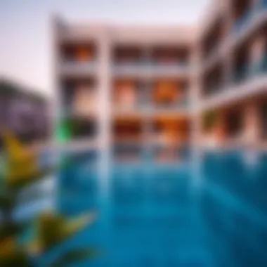 Integration of Infinity Pools in Luxury Real Estate Modern residential building featuring an infinity pool