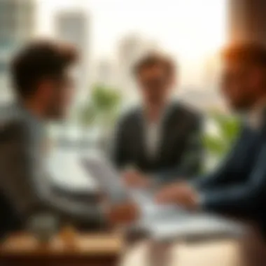 Investors discussing strategic investment decisions