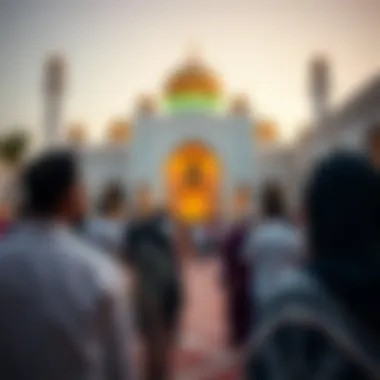 Community gathering at JVC Mosque highlighting cultural harmony