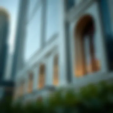 Architectural Details of Latifa Tower Detailed architectural features of Latifa Tower