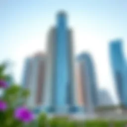 Stunning view of Latifa Tower showcasing its modern architecture