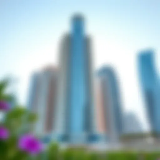 Stunning view of Latifa Tower showcasing its modern architecture