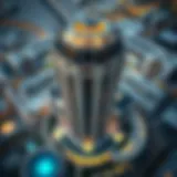 Aerial view of Lootah Building showcasing its architectural design.