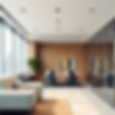 Interior view of a modern office space within Lootah Building.