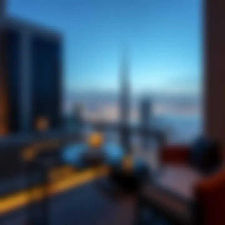 Stunning skyline view from a Marriott Residence balcony