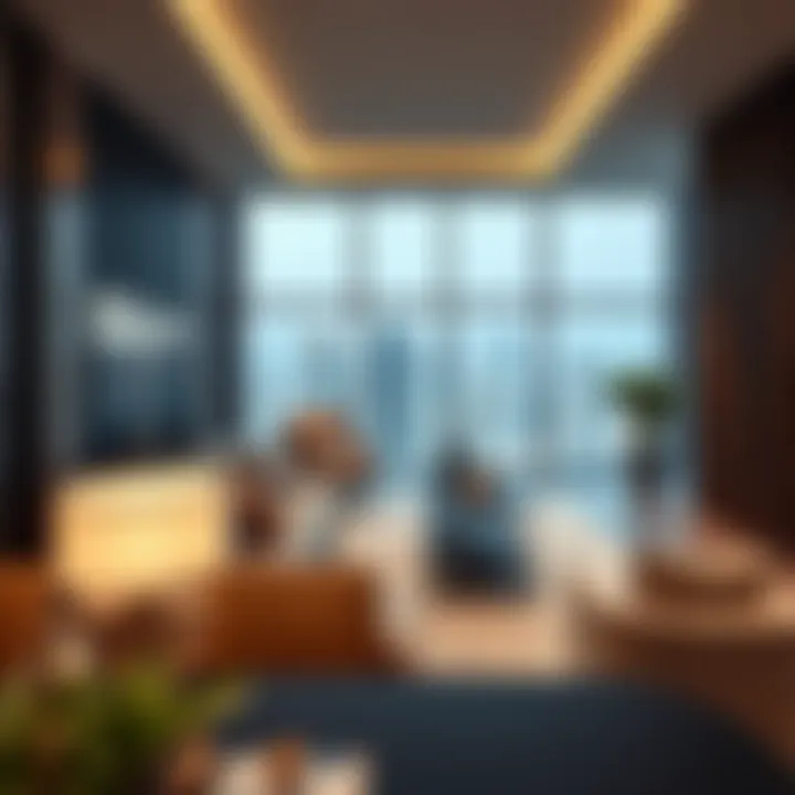 Luxurious apartment interiors in Al Jaddaf reflecting modern design