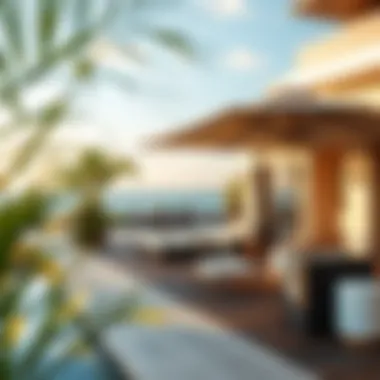 Elegant outdoor amenities at Nobu Residences