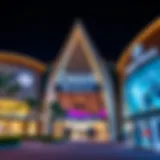 Exterior view of Oasis Mall showcasing its architectural design