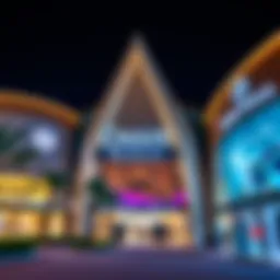 Exterior view of Oasis Mall showcasing its architectural design