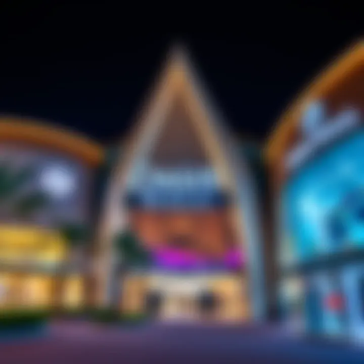 Exterior view of Oasis Mall showcasing its architectural design