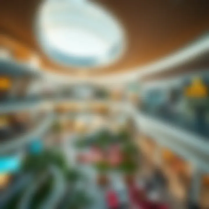 Map highlighting the strategic location of Oasis Mall in Dubai