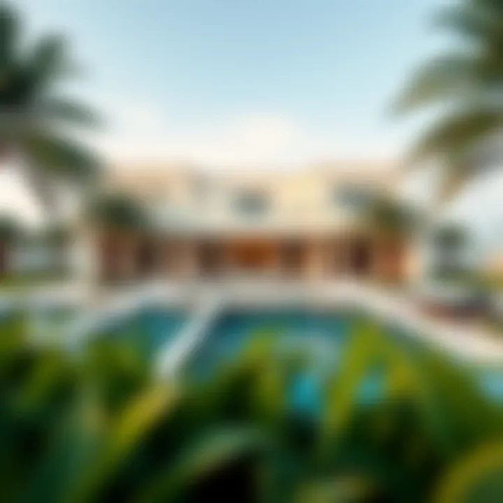 Luxurious villa on Palm Jumeirah with beachfront access