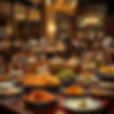 Suhoor Feast in Dubai A beautifully arranged Suhoor table filled with traditional dishes