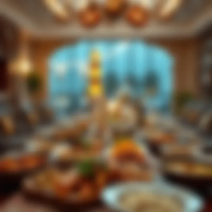 Traditional Iftar Spread Stunning view of a traditional Iftar spread showcasing cultural dishes