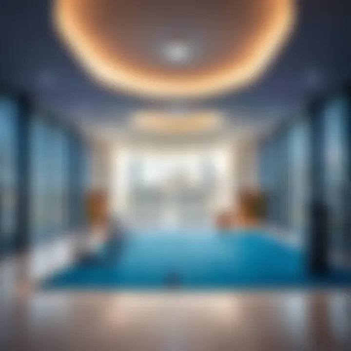 Inside view of the Remraam Community Center featuring recreational facilities