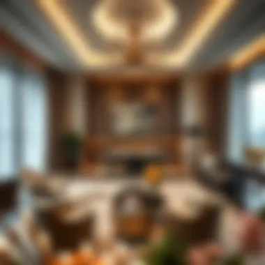 Luxurious interior design highlighting the elegance of living spaces