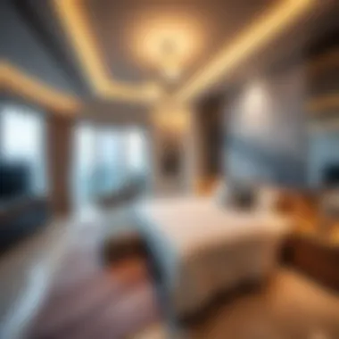 Luxurious bedroom in Silicon Oasis showcasing modern design