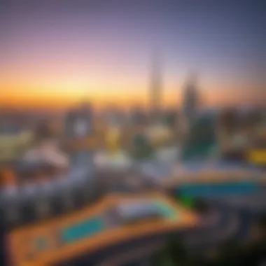 Breathtaking Views of Dubai Skyline Panoramic view of Dubai skyline from Safa Two