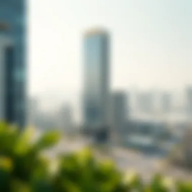 Visual representation of the surrounding area, showcasing the tower's integration within the urban landscape.