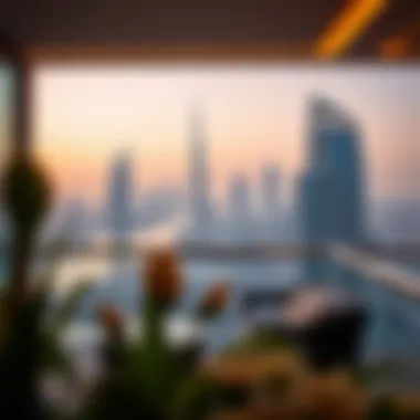 Stunning view from the balcony of Samaya Hotel Apartment