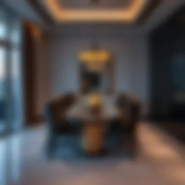 Elegant dining area in Samaya Hotel Apartment