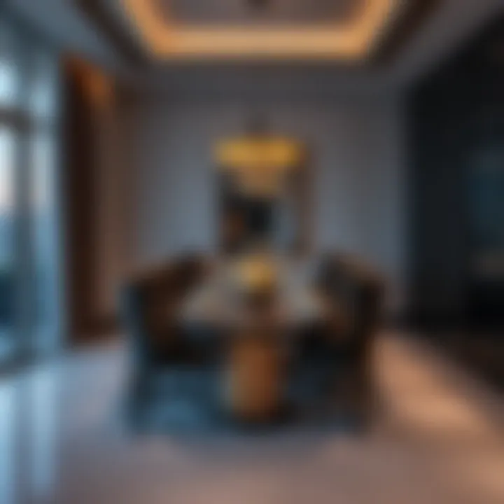 Elegant dining area in Samaya Hotel Apartment