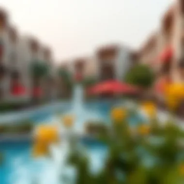 Vibrant Community Amenities in Shams Townhouses Community amenities surrounding Shams Townhouses, emphasizing lifestyle and recreation