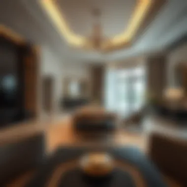 Elegant Interior of Shams Townhouses Luxurious living space inside a Shams Townhouse highlighting thoughtful design