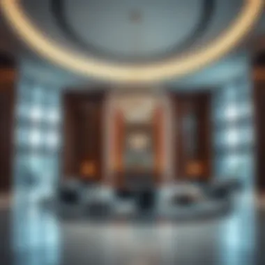 Luxurious Lobby of Sidra Tower Luxurious lobby area of Sidra Tower with modern design elements