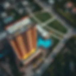 Aerial view of Sobha Creek Vistas showcasing modern architecture