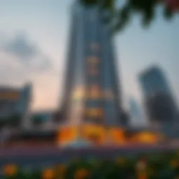 Exterior view of Sparkle Tower showcasing its unique architectural design