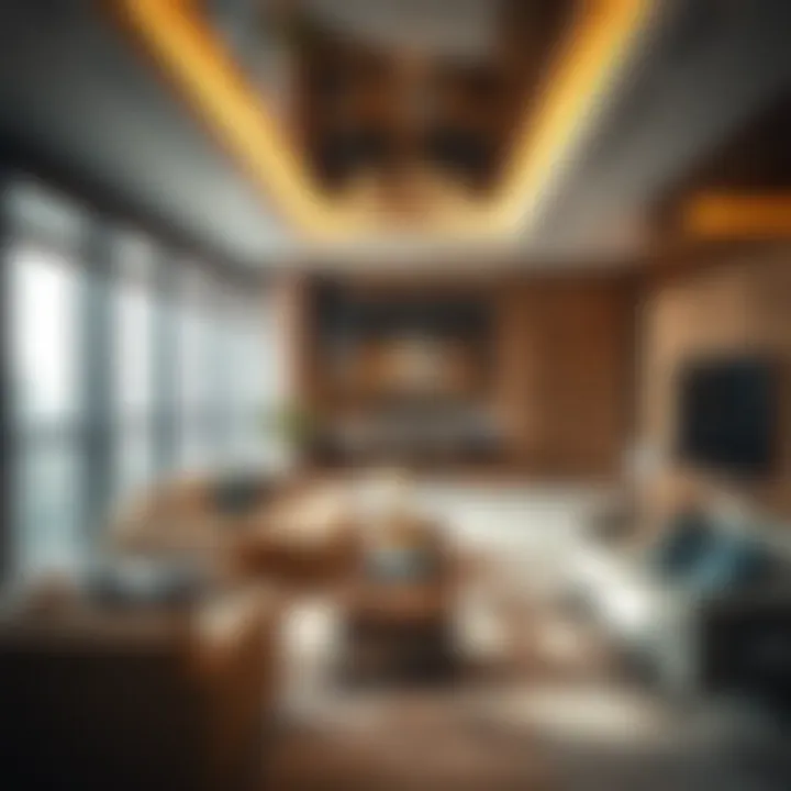 Luxurious Interior of Sparkle Tower Apartment Interior of a lavish apartment within Sparkle Tower highlighting modern design