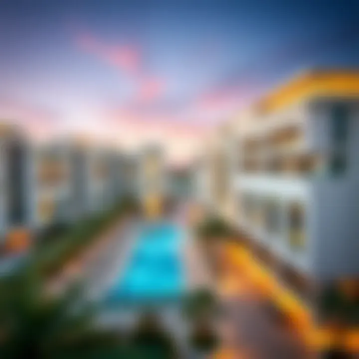 Aerial view of The Haven by Meraki showcasing its modern architecture